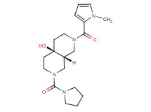 (4aR*,8aR*)-2-[(1-methyl-1H-pyrrol-2-yl)carbonyl]-7-(pyrrolidin-1-ylcarbonyl)octahydro-2,7-naphthyridin-4a(2H)-ol