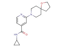 N-cyclopropyl-2-(1-oxa-8-azaspiro[4.5]dec-8-yl)isonicotinamide