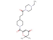 6-({4-[3-(4-ethyl-1-piperazinyl)-3-oxopropyl]-1-piperidinyl}carbonyl)-2,2-dimethyl-2,3-dihydro-4H-pyran-4-one