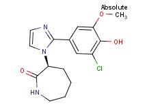 (3S)-3-[2-(3-chloro-4-hydroxy-5-methoxyphenyl)-1H-imidazol-1-yl]azepan-2-one