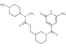 N-methyl-3-{1-[(6-methyl-2-oxo-1,2-dihydropyridin-4-yl)carbonyl]piperidin-3-yl}-N-(1-methylpiperidin-4-yl)propanamide