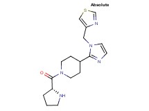 1-D-prolyl-4-[1-(1,3-thiazol-4-ylmethyl)-1H-imidazol-2-yl]piperidine dihydrochloride