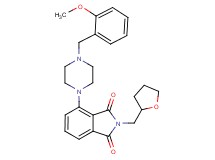 4-[4-(2-methoxybenzyl)-1-piperazinyl]-2-(tetrahydro-2-furanylmethyl)-1H-isoindole-1,3(2H)-dione