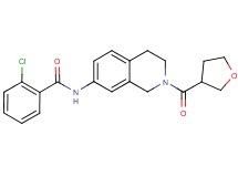 2-chloro-N-[2-(tetrahydro-3-furanylcarbonyl)-1,2,3,4-tetrahydro-7-isoquinolinyl]benzamide