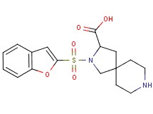 2-(1-benzofuran-2-ylsulfonyl)-2,8-diazaspiro[4.5]decane-3-carboxylic acid