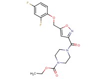 ethyl 4-({5-[(2,4-difluorophenoxy)methyl]-3-isoxazolyl}carbonyl)-1-piperazinecarboxylate