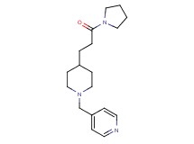 4-({4-[3-oxo-3-(1-pyrrolidinyl)propyl]-1-piperidinyl}methyl)pyridine