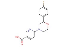 6-[2-(4-fluorophenyl)morpholin-4-yl]nicotinic acid