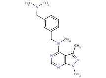 N-{3-[(dimethylamino)methyl]benzyl}-N,1,3-trimethyl-1H-pyrazolo[3,4-d]pyrimidin-4-amine