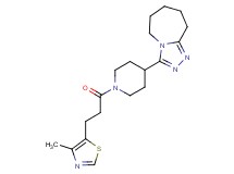 3-{1-[3-(4-methyl-1,3-thiazol-5-yl)propanoyl]-4-piperidinyl}-6,7,8,9-tetrahydro-5H-[1,2,4]triazolo[4,3-a]azepine