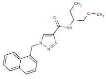 N-[1-(methoxymethyl)propyl]-1-(1-naphthylmethyl)-1H-1,2,3-triazole-4-carboxamide