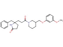 5-benzyl-5-(3-{3-[(3-methoxyphenoxy)methyl]-1-piperidinyl}-3-oxopropyl)-2-pyrrolidinone