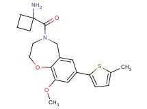 (1-{[9-methoxy-7-(5-methyl-2-thienyl)-2,3-dihydro-1,4-benzoxazepin-4(5H)-yl]carbonyl}cyclobutyl)amine hydrochloride