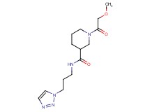 1-(methoxyacetyl)-N-[3-(1H-1,2,3-triazol-1-yl)propyl]-3-piperidinecarboxamide