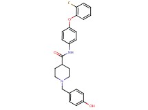 N-[4-(2-fluorophenoxy)phenyl]-1-(4-hydroxybenzyl)-4-piperidinecarboxamide