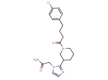 2-(2-{1-[4-(4-chlorophenyl)butanoyl]piperidin-3-yl}-1H-imidazol-1-yl)acetamide
