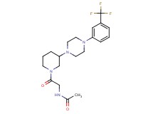 N-[2-oxo-2-(3-{4-[3-(trifluoromethyl)phenyl]-1-piperazinyl}-1-piperidinyl)ethyl]acetamide