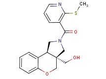 [(3aS*,9bS*)-2-{[2-(methylthio)pyridin-3-yl]carbonyl}-1,2,3,9b-tetrahydrochromeno[3,4-c]pyrrol-3a(4H)-yl]methanol