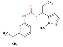 N-(3-isopropylphenyl)-N'-[1-(1-methyl-1H-pyrazol-5-yl)propyl]urea