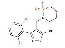 4-{[3-(2,6-dichlorophenyl)-5-methylisoxazol-4-yl]methyl}-1,3,4-oxathiazinane 3,3-dioxide