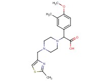 (4-methoxy-3-methylphenyl){4-[(2-methyl-1,3-thiazol-4-yl)methyl]piperazin-1-yl}acetic acid
