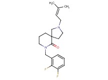 7-(2,3-difluorobenzyl)-2-(3-methyl-2-buten-1-yl)-2,7-diazaspiro[4.5]decan-6-one
