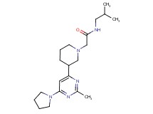 N-isobutyl-2-{3-[2-methyl-6-(1-pyrrolidinyl)-4-pyrimidinyl]-1-piperidinyl}acetamide