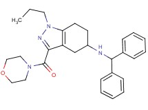 N-(diphenylmethyl)-3-(4-morpholinylcarbonyl)-1-propyl-4,5,6,7-tetrahydro-1H-indazol-5-amine