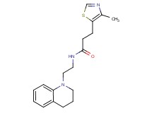 N-[2-(3,4-dihydro-1(2H)-quinolinyl)ethyl]-3-(4-methyl-1,3-thiazol-5-yl)propanamide