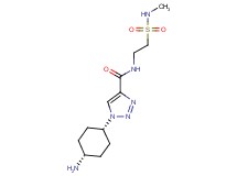 1-(cis-4-aminocyclohexyl)-N-{2-[(methylamino)sulfonyl]ethyl}-1H-1,2,3-triazole-4-carboxamide