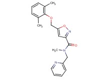 5-[(2,6-dimethylphenoxy)methyl]-N-methyl-N-(2-pyridinylmethyl)-3-isoxazolecarboxamide