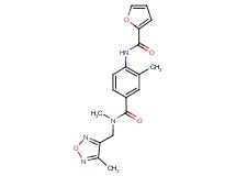 N-[2-methyl-4-({methyl[(4-methyl-1,2,5-oxadiazol-3-yl)methyl]amino}carbonyl)phenyl]-2-furamide