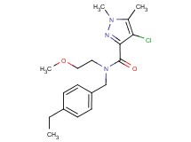 4-chloro-N-(4-ethylbenzyl)-N-(2-methoxyethyl)-1,5-dimethyl-1H-pyrazole-3-carboxamide