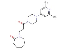 1-{3-[4-(2,6-dimethyl-4-pyridinyl)-1-piperazinyl]-3-oxopropyl}-2-azepanone
