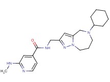 N-[(5-cyclohexyl-5,6,7,8-tetrahydro-4H-pyrazolo[1,5-a][1,4]diazepin-2-yl)methyl]-2-(methylamino)isonicotinamide