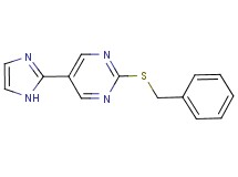 2-(benzylthio)-5-(1H-imidazol-2-yl)pyrimidine