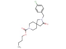 butyl 2-(4-chlorobenzyl)-3-oxo-2,8-diazaspiro[4.5]decane-8-carboxylate