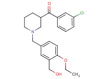 (3-chlorophenyl){1-[4-ethoxy-3-(hydroxymethyl)benzyl]-3-piperidinyl}methanone
