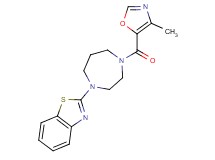 2-{4-[(4-methyl-1,3-oxazol-5-yl)carbonyl]-1,4-diazepan-1-yl}-1,3-benzothiazole trifluoroacetate