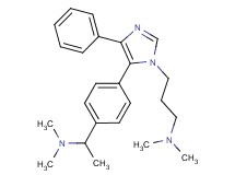 3-(5-{4-[1-(dimethylamino)ethyl]phenyl}-4-phenyl-1H-imidazol-1-yl)-N,N-dimethylpropan-1-amine