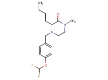 3-butyl-4-[4-(difluoromethoxy)benzyl]-1-methyl-2-piperazinone