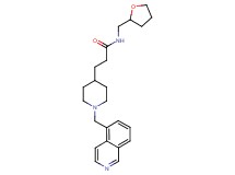 3-[1-(5-isoquinolinylmethyl)-4-piperidinyl]-N-(tetrahydro-2-furanylmethyl)propanamide