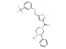 1-methyl-2-phenyl-4-[(5-{[3-(trifluoromethyl)phenoxy]methyl}-3-isoxazolyl)carbonyl]piperazine