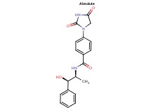 4-(2,4-dioxoimidazolidin-1-yl)-N-[(1S,2R)-2-hydroxy-1-methyl-2-phenylethyl]benzamide