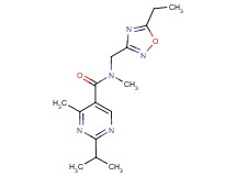 N-[(5-ethyl-1,2,4-oxadiazol-3-yl)methyl]-2-isopropyl-N,4-dimethylpyrimidine-5-carboxamide