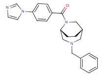 (1S*,5R*)-3-benzyl-6-[4-(1H-imidazol-1-yl)benzoyl]-3,6-diazabicyclo[3.2.2]nonane
