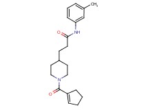 3-[1-(1-cyclopenten-1-ylcarbonyl)-4-piperidinyl]-N-(3-methylphenyl)propanamide