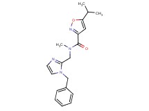 N-[(1-benzyl-1H-imidazol-2-yl)methyl]-5-isopropyl-N-methylisoxazole-3-carboxamide