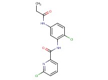 6-chloro-N-[2-chloro-5-(propionylamino)phenyl]pyridine-2-carboxamide