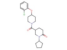 5-{[4-(2-chlorophenoxy)-1-piperidinyl]carbonyl}-1-cyclopentyl-2-piperidinone